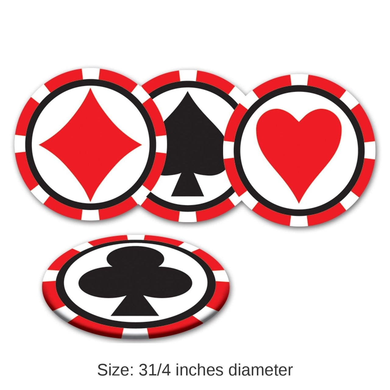96 Pack Bulk Casino Party Coasters