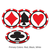 96 Pack Bulk Casino Party Coasters