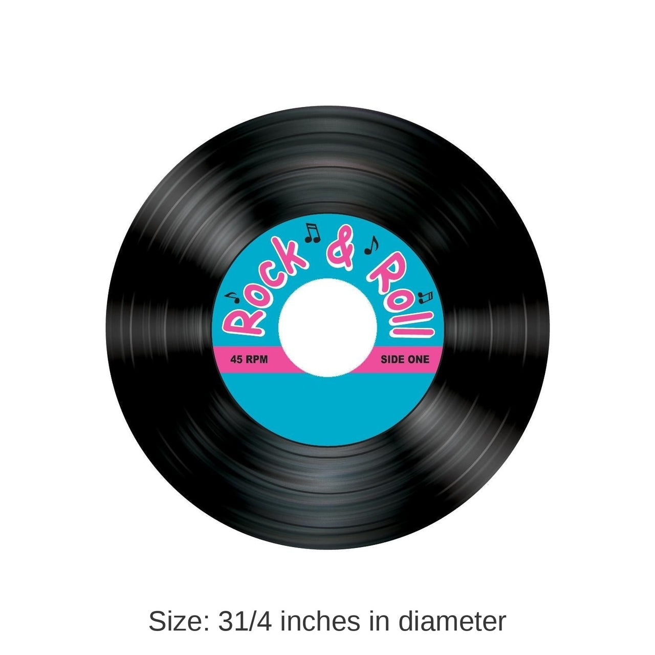 96 Pack Bulk Rock/Roll Record Party Coasters