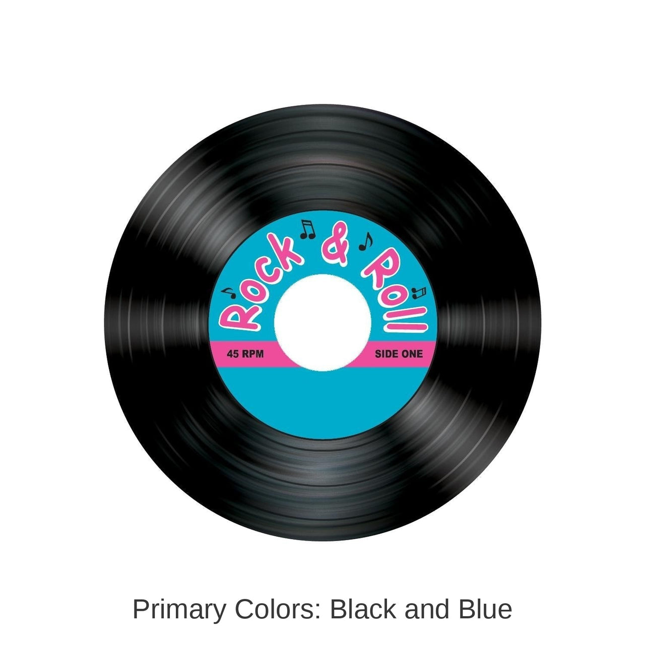 96 Pack Bulk Rock/Roll Record Party Coasters