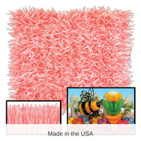 24 Pack Bulk Packaged Fringed Party Tissue Mats - dusty rose/pink