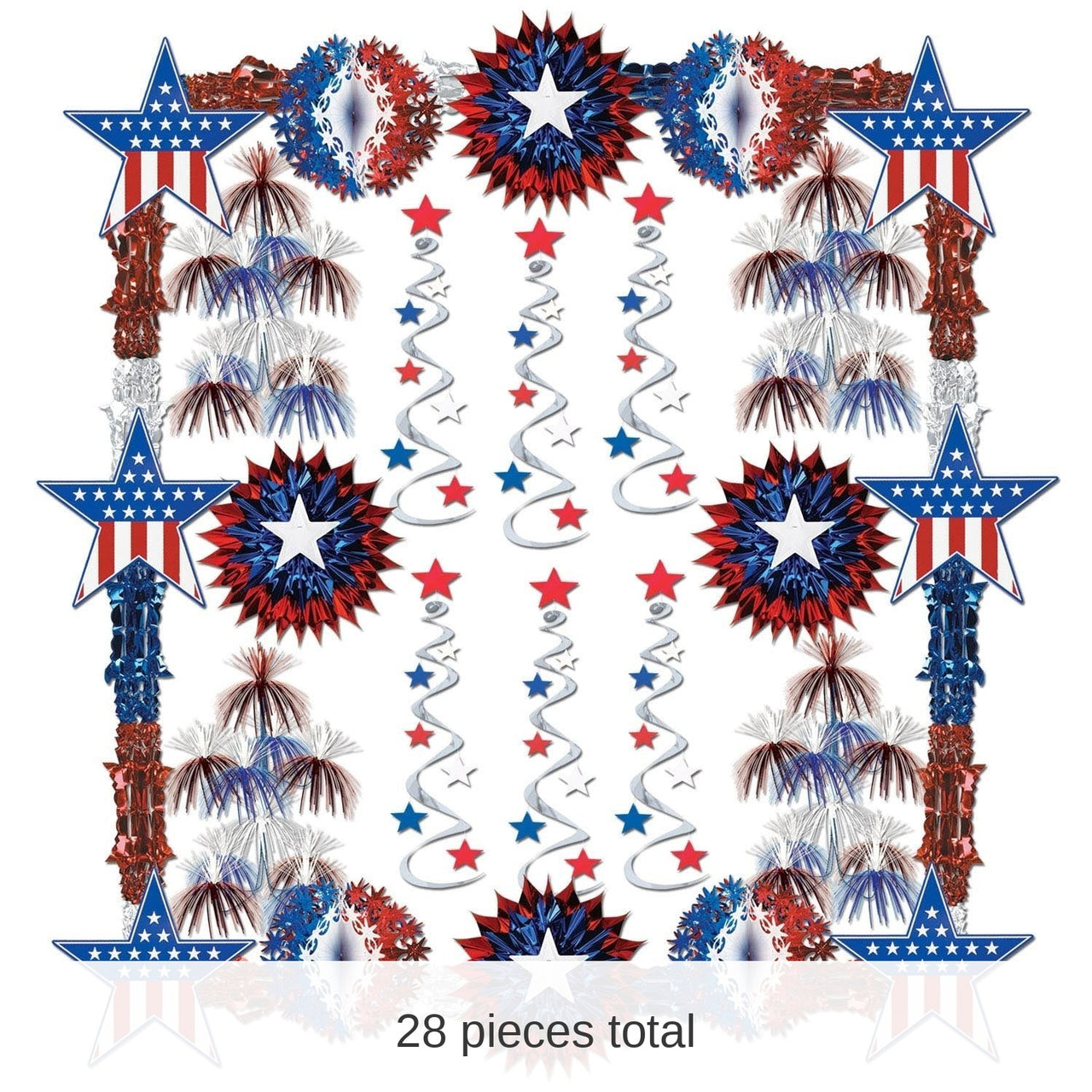 Patriotic Reflections Party Decorating Kit