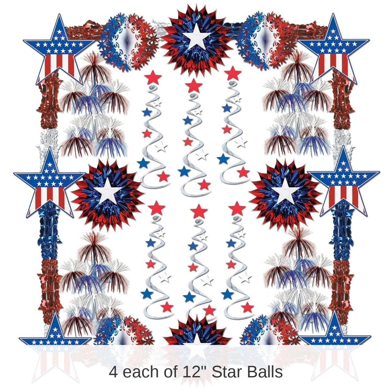 Patriotic Reflections Party Decorating Kit