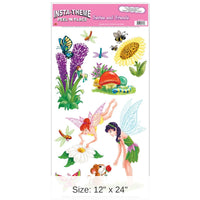 108 Pack Bulk Fairies/Friends Party Peel 'N Place Clings