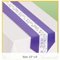 6 Pack Bulk Spring Tulips Fabric Party Table Runner