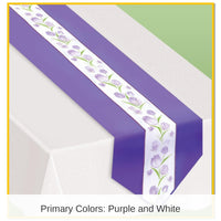6 Pack Bulk Spring Tulips Fabric Party Table Runner