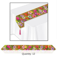 12 Pack Bulk Printed Luau Paper Table Runner