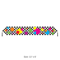 12 Pack Bulk Printed Party Shapes Paper Party Table Runner