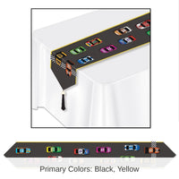 12 Pack Bulk Printed Racing Paper Party Table Runner