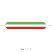 12 Pack Bulk Fiesta Printed Red - White/Green Paper Table Runner