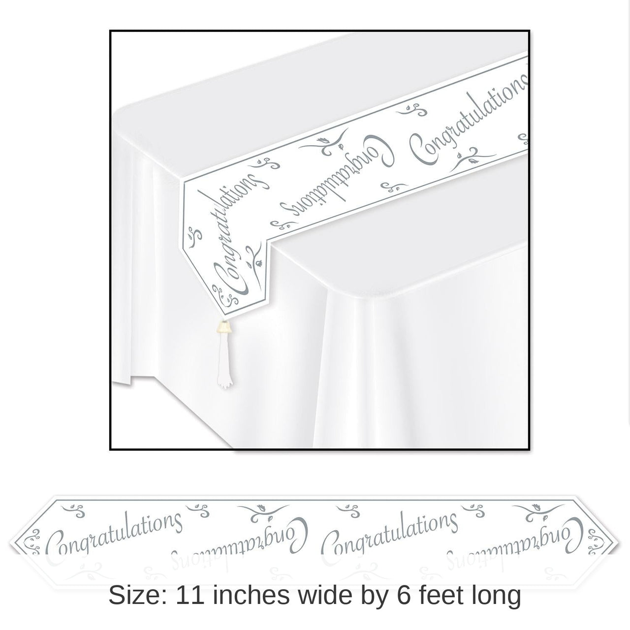 12 Pack Bulk Printed Congratulations Paper Table Runner