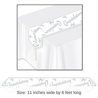 12 Pack Bulk Printed Congratulations Paper Table Runner