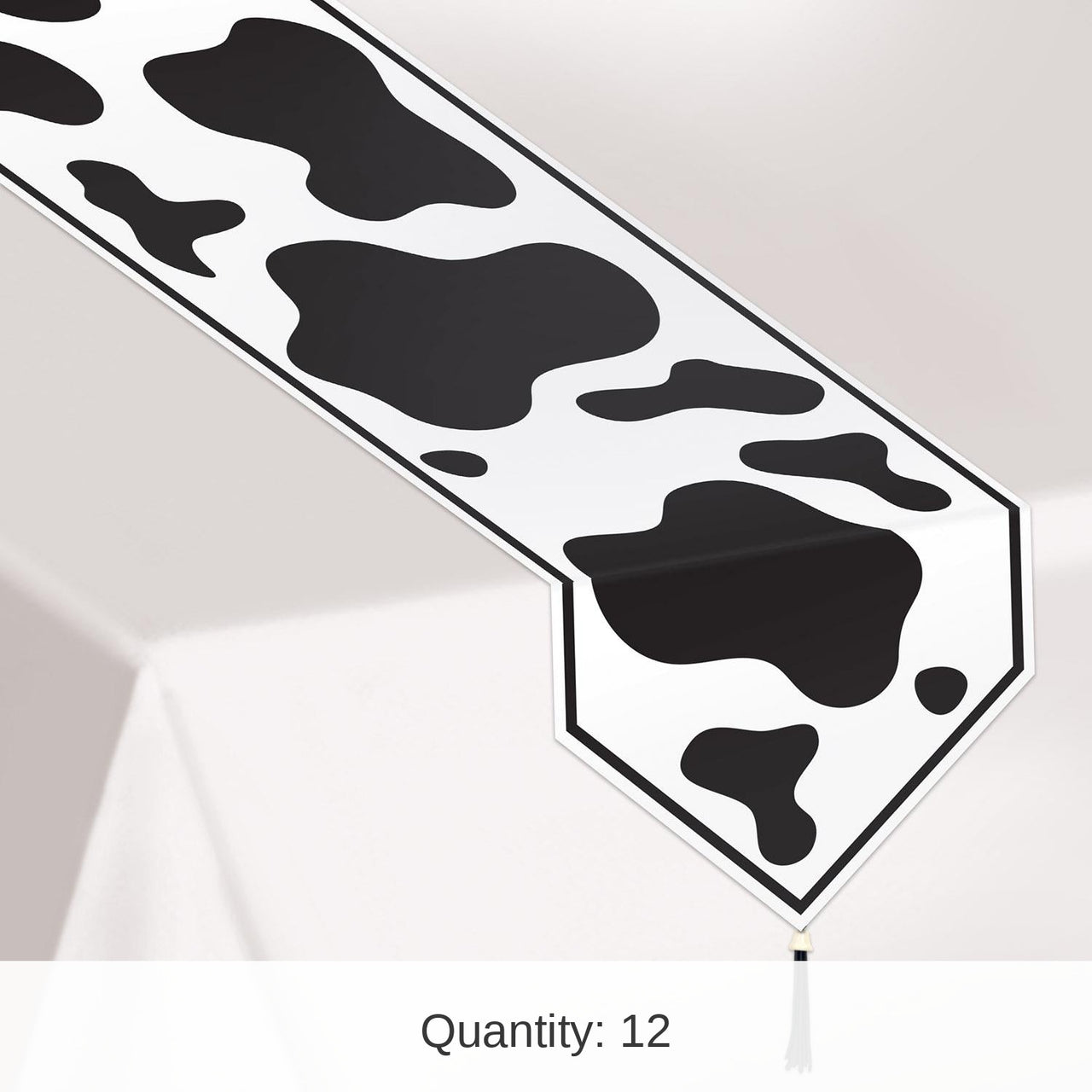 12 Pack Bulk Printed Cow Print Paper Party Table Runner