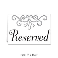 48 Piece Bulk Reserved Table Cards