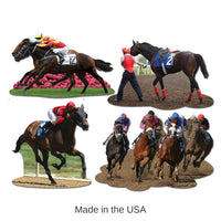 48 Pack Bulk Horse Racing Party Cutouts