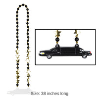 12 Pack Bulk Party Bead Necklaces with Limo Medallion
