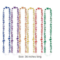 12 Pack Bulk 21st Birthday Party Bead Necklaces