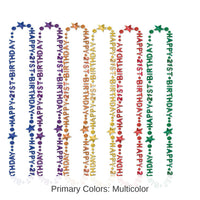 12 Pack Bulk 21st Birthday Party Bead Necklaces