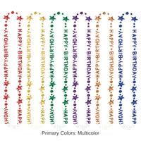 12 Pack Bulk Happy Birthday Bead Necklaces