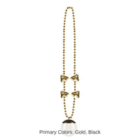 12 Pack Bulk Party Bead Necklaces with Horseshoe Medallion