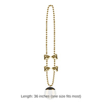 12 Pack Bulk Party Bead Necklaces with Horseshoe Medallion