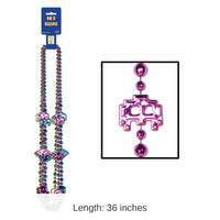 36 Pack Bulk 80's Party Bead Necklaces