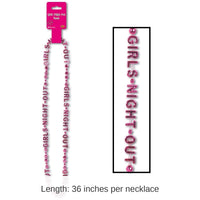 12 Pack Bulk Bachelorette Party Girls' Night Out Bead Necklaces