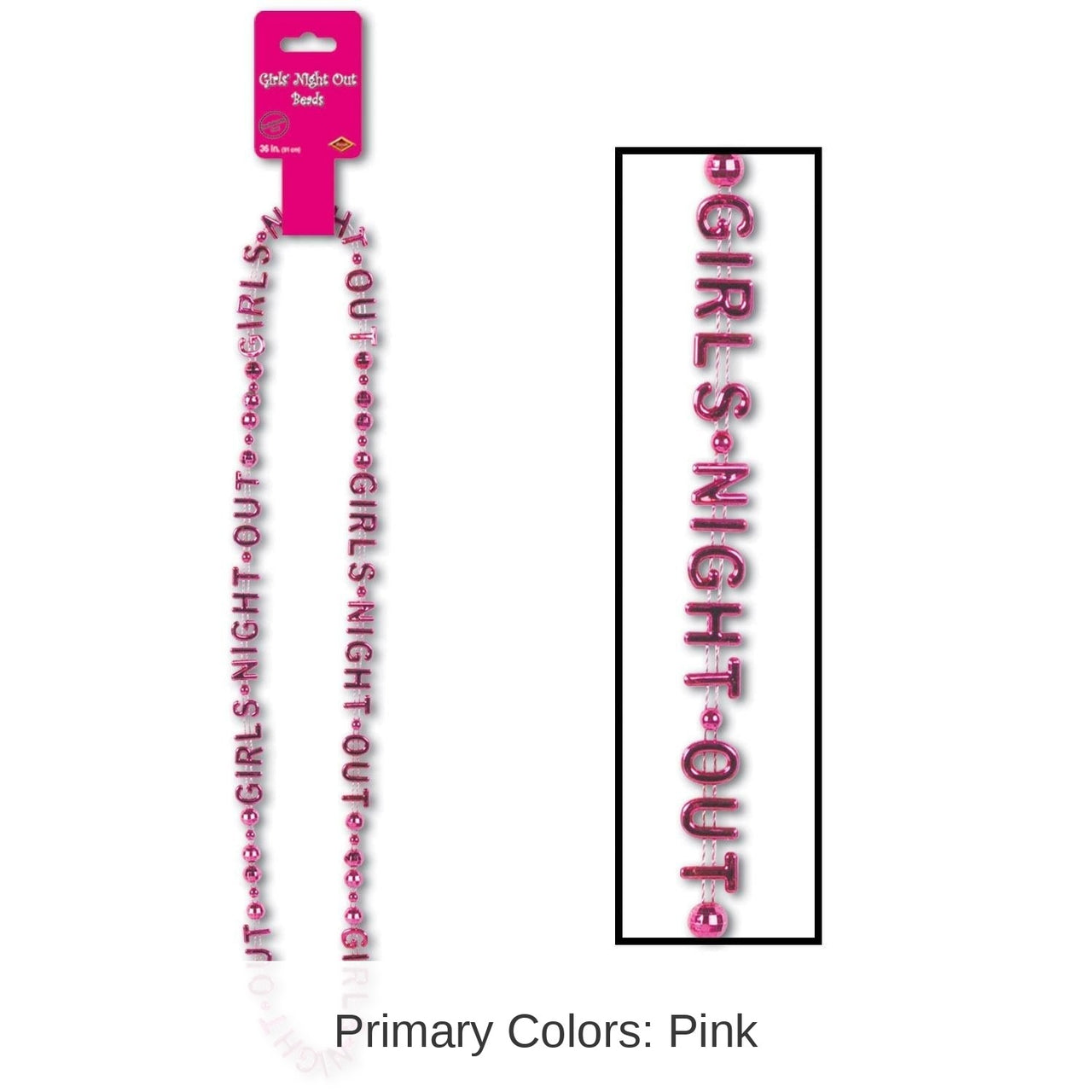 12 Pack Bulk Bachelorette Party Girls' Night Out Bead Necklaces