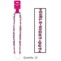 12 Pack Bulk Bachelorette Party Girls' Night Out Bead Necklaces