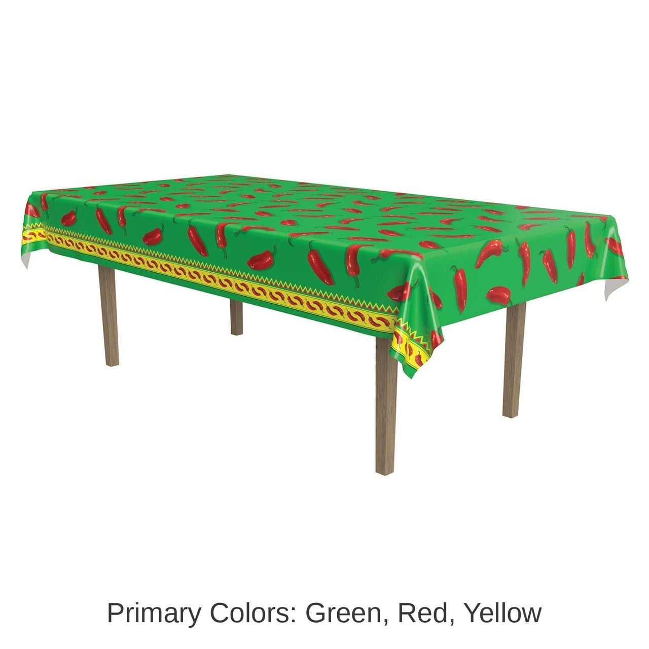 12 Pack Bulk Fiesta Chili Pepper Tablecover