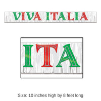 6 Pack Bulk Metallic Viva Italia Party Banner
