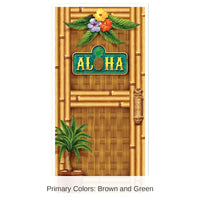 12 Pack Bulk Luau Party Aloha Door Cover