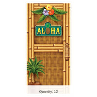 12 Pack Bulk Luau Party Aloha Door Cover