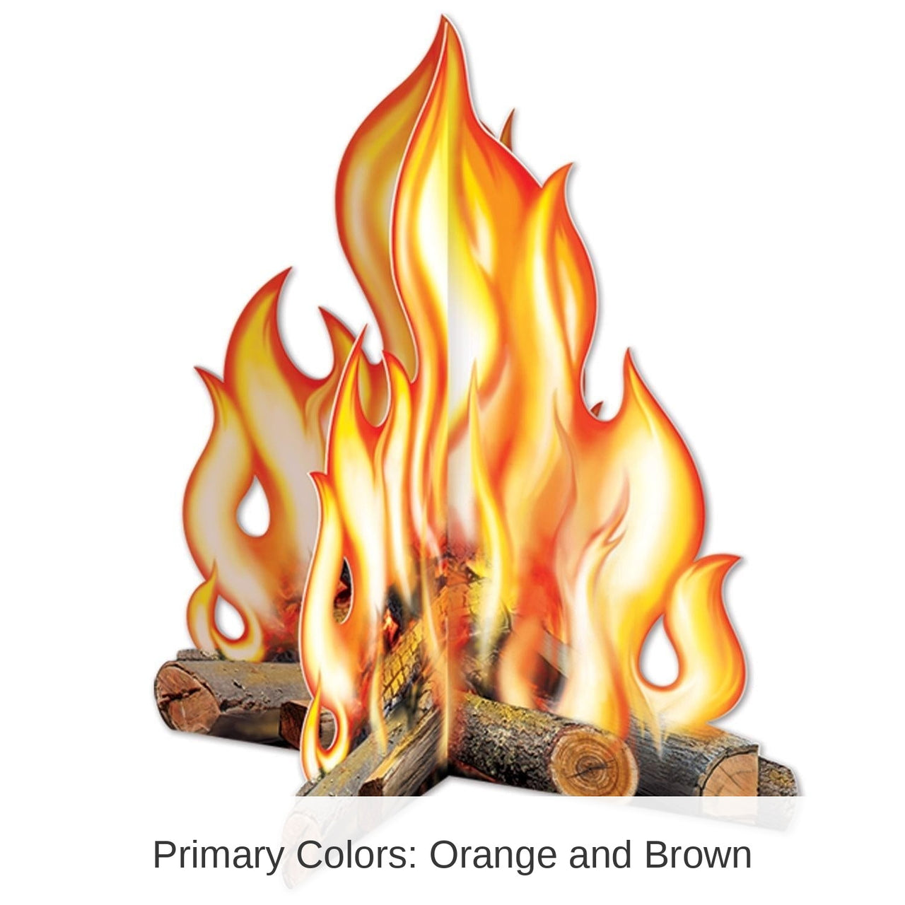 12 Pack Bulk 3-D Campfire Party Centerpiece