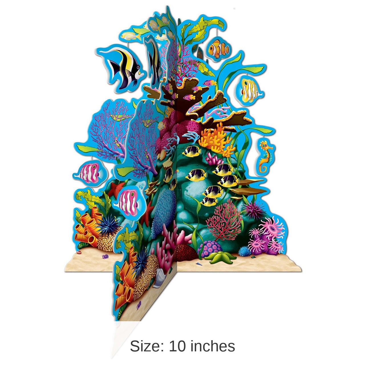 12 Pack Bulk Luau Party 3-D Coral Reef Centerpiece