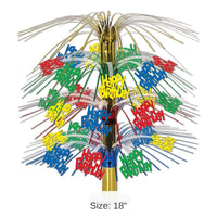 6 Pack Bulk Happy Birthday Party Cascade Centerpiece