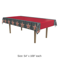 12 Pack Bulk Red Carpet Star Party Tablecover