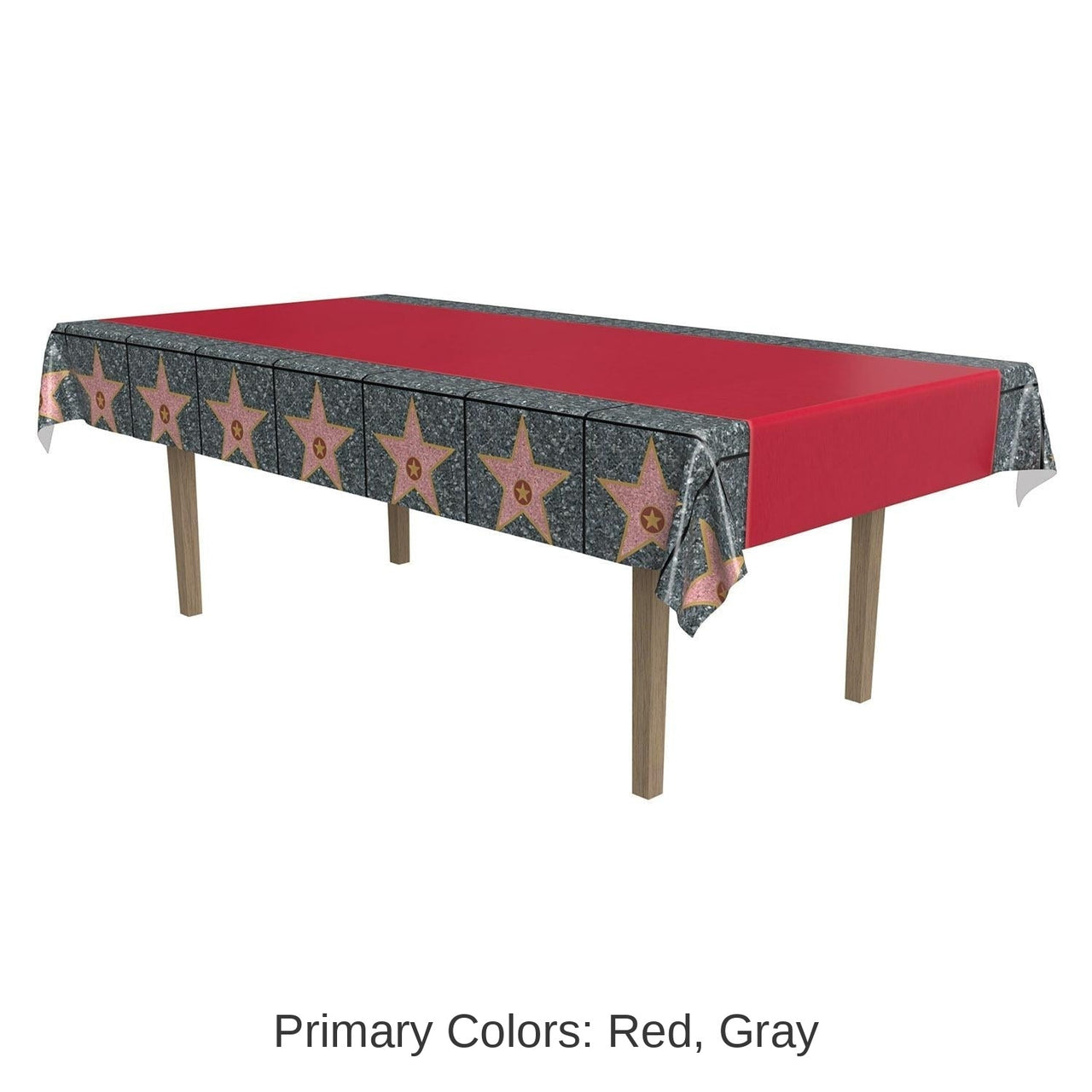 12 Pack Bulk Red Carpet Star Party Tablecover