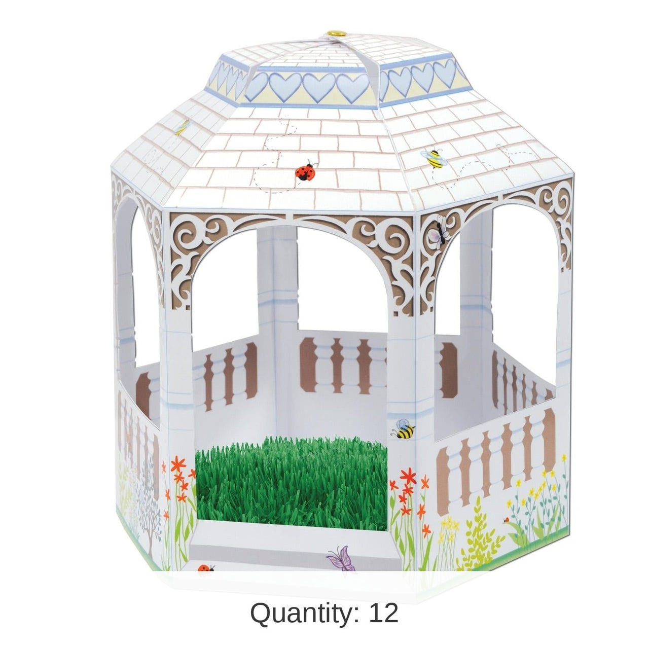12 Pack Bulk 3-D Gazebo Centerpiece