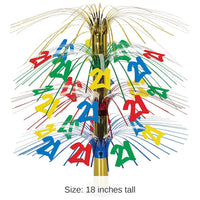 6 Pack Bulk 21st Birthday Party Cascade Centerpiece