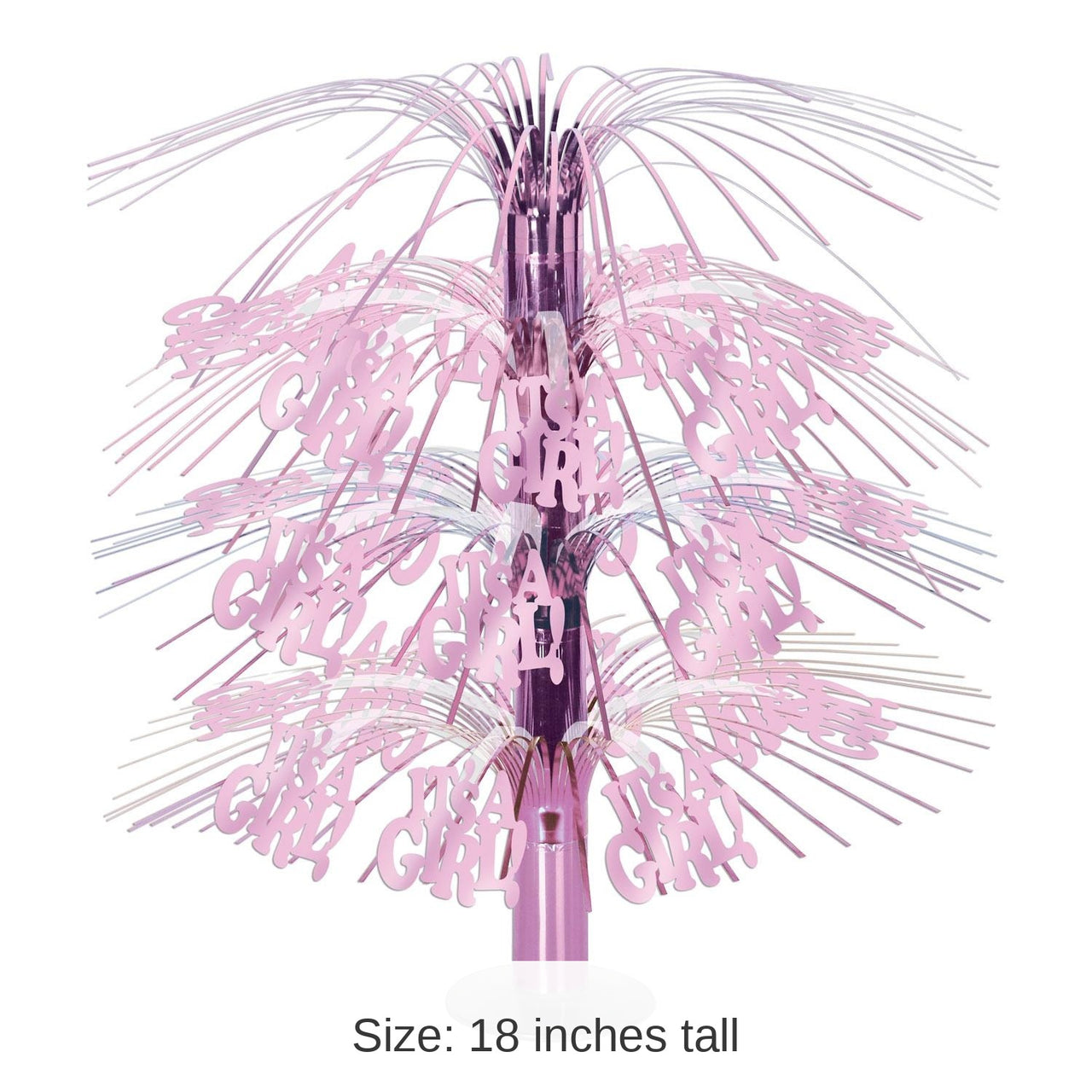 6 Pack Bulk It's A Girl! Cascade Centerpiece
