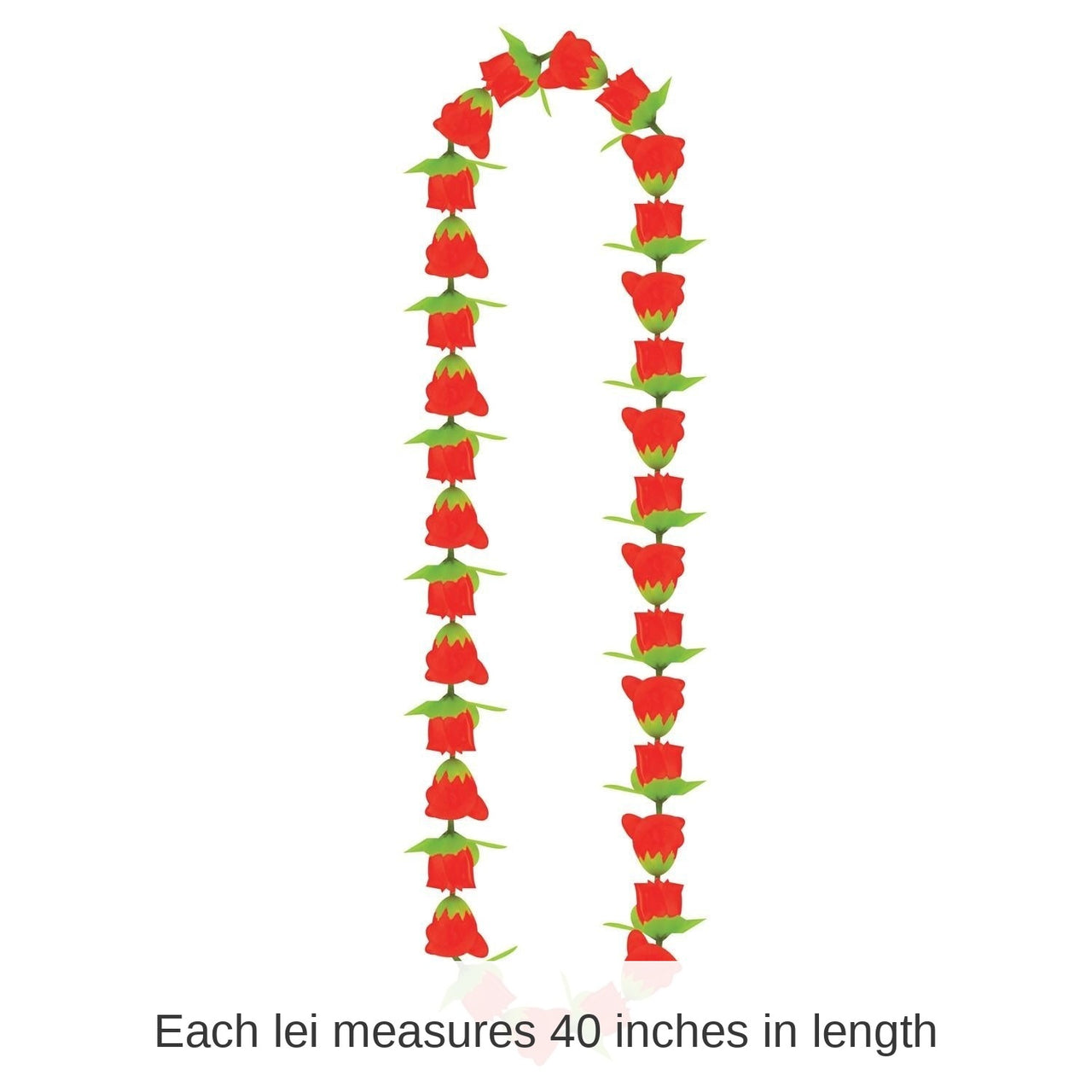 12 Pack Bulk Luau Party Rose Fabric Lei
