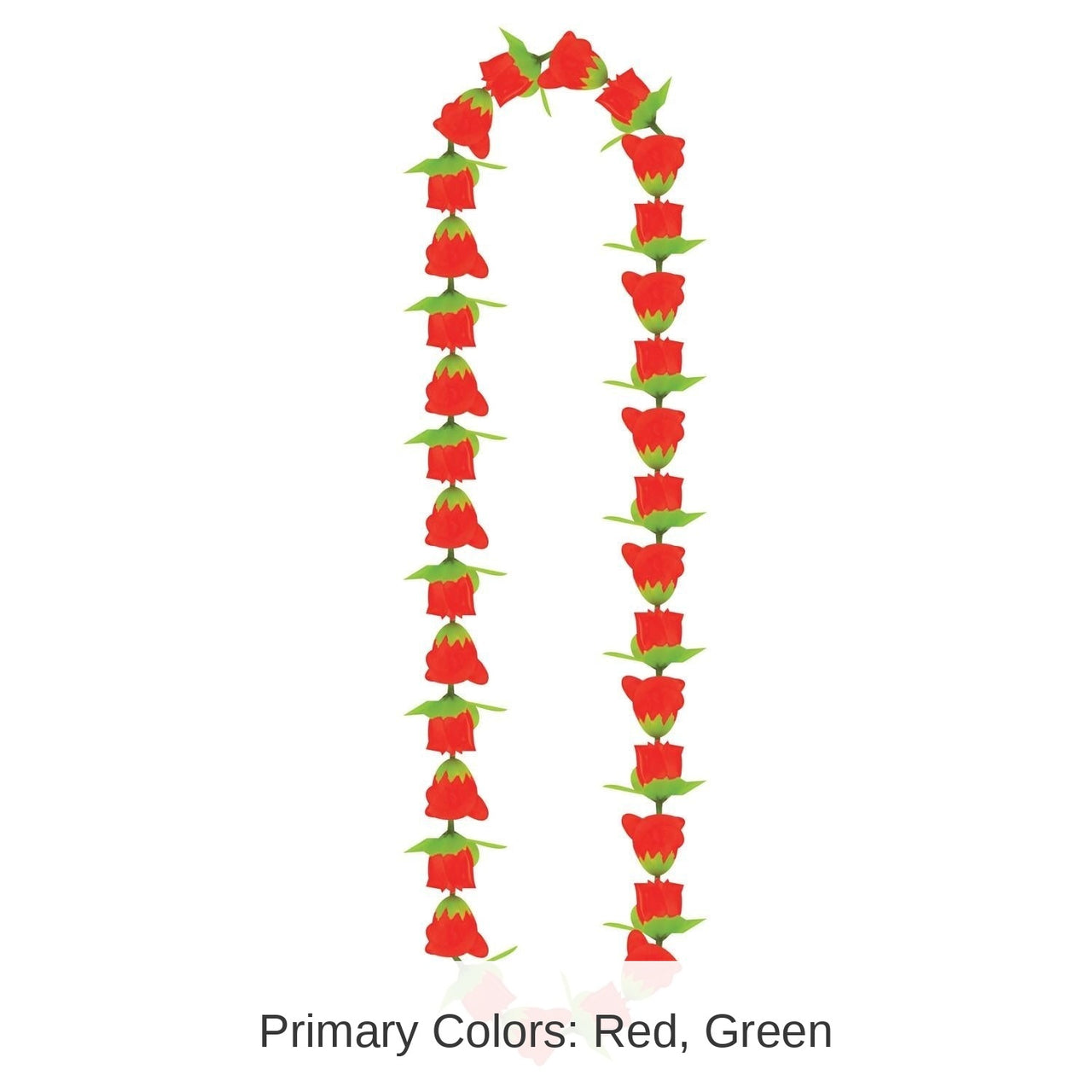 12 Pack Bulk Luau Party Rose Fabric Lei