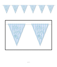 12 Pack Bulk It's A Boy! Pennant Banner