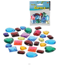 12 Pack Bulk Plastic Party Jewels (1 Oz per Pack)