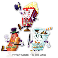 36 Pack Bulk Movie Night Party Cutouts