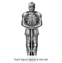 12 Pack Bulk Jointed Suit Of Armor Party Decoration