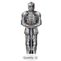 12 Pack Bulk Jointed Suit Of Armor Party Decoration
