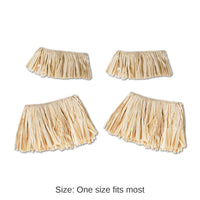 12 Pack Bulk Luau Party Raffia Arm/Leg Ties