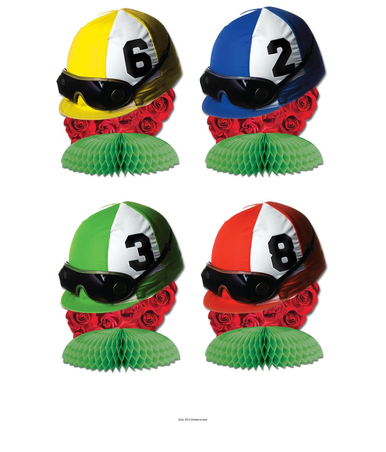 48 Pack Bulk Jockey Helmet Mini Party Centerpieces